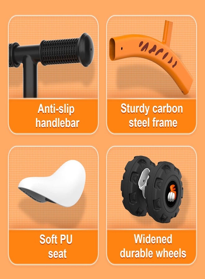 Wdmiya دراجة توازن للأطفال من Wdmiya مناسبة للأولاد والبنات بعمر سنة واحدة، ألعاب ركوب للأطفال الصغار، دراجة بدون دواسات، أول دراجة للأطفال من عمر 12 إلى 36 شهرًا، أفضل هدية لأعياد الميلاد، عيد الميلاد، والهالوين (نمر) - Image 4
